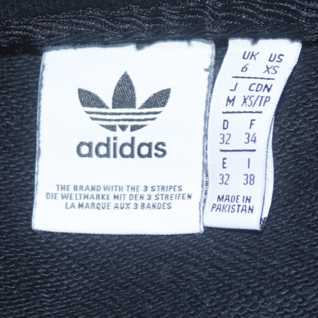 Adidas Womens Black Crew Neck Pullover Sweatshirt XS Classic Fit