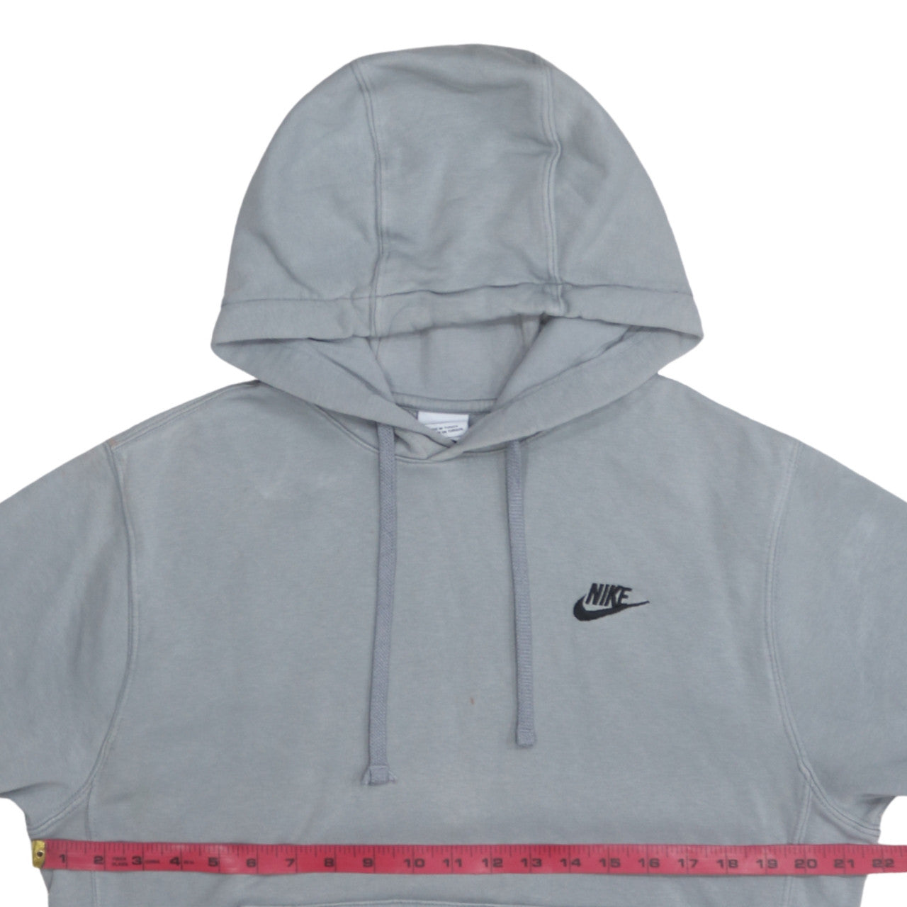 Nike Men Grey Pullover Hoodie Regular Fit S Fleece Sportswear