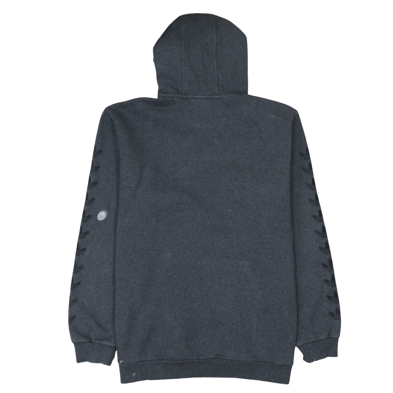 Adidas Men’s Grey XL Pullover Hoodie with Logo and Pockets