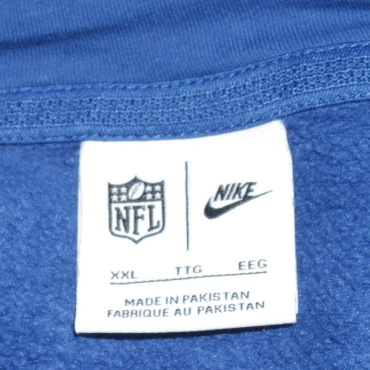Nike NFL Men’s Blue 2XL Pullover Hoodie Colts Logo Sportswear