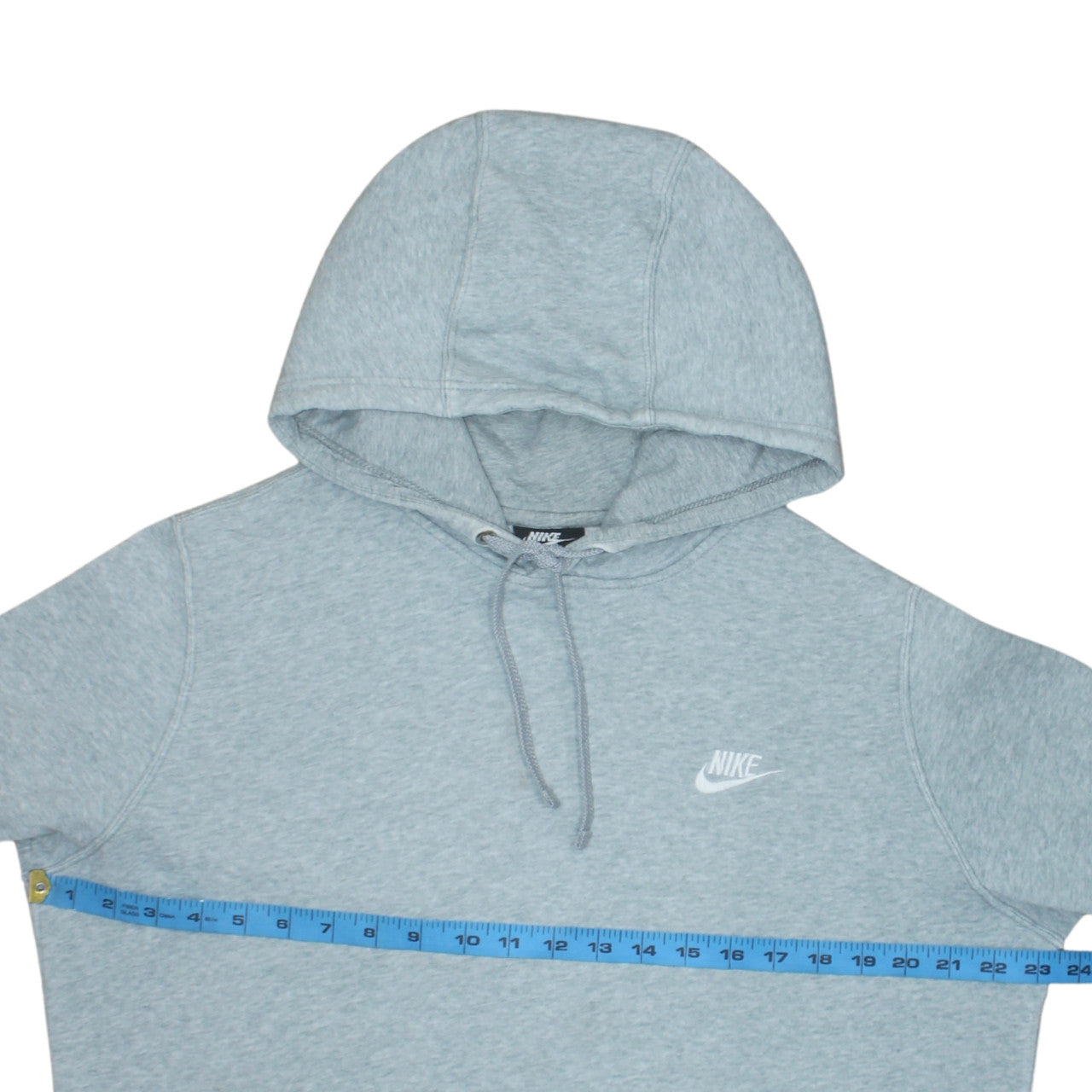 Nike Men's Grey Pullover Hoodie L Fleece Regular Fit