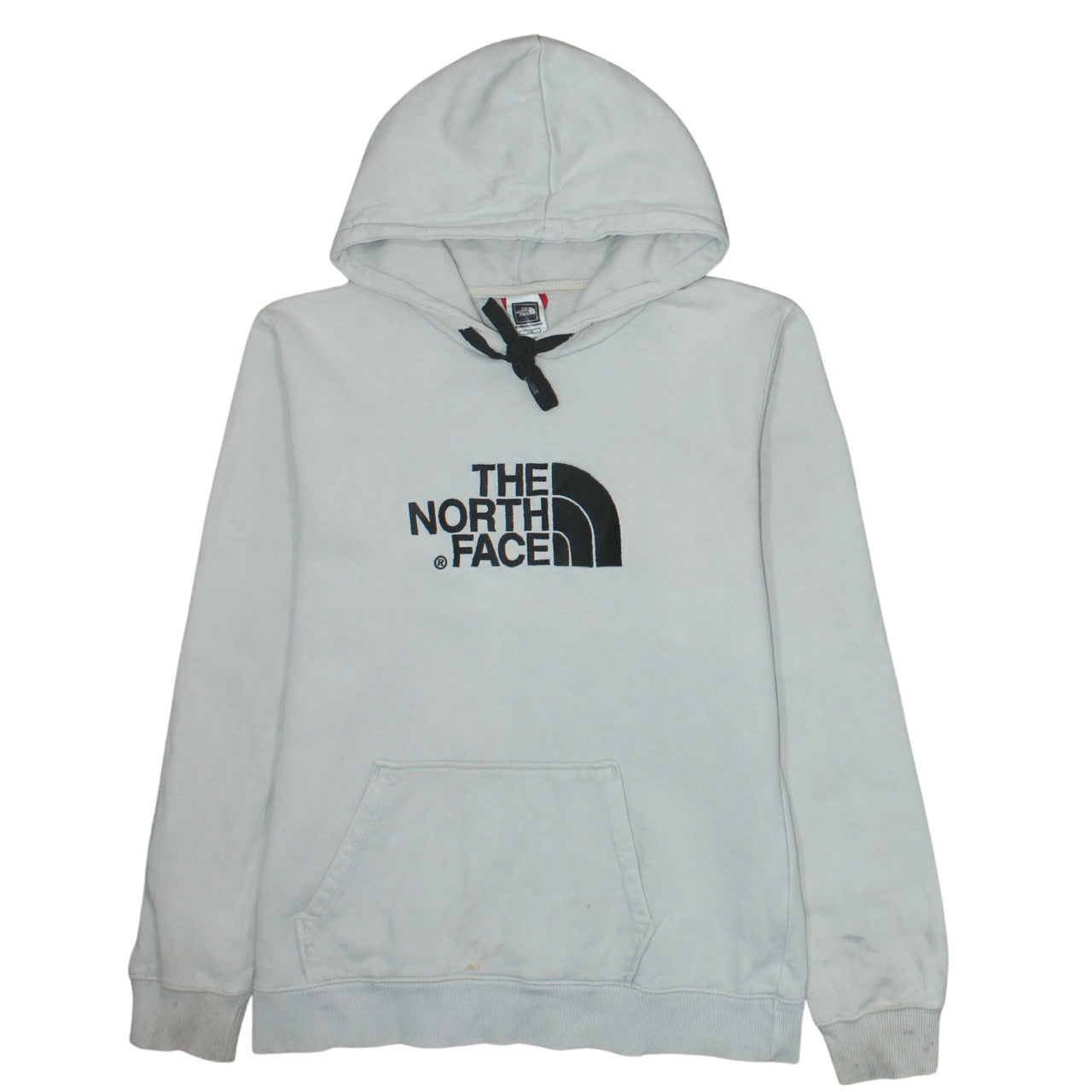 The North Face Women White Pullover Hoodie Size L Cotton Logo Casual