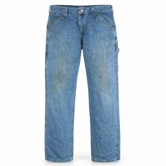 Lee Men's Blue Carpenter Relaxed Fit Denim Jeans 38x32