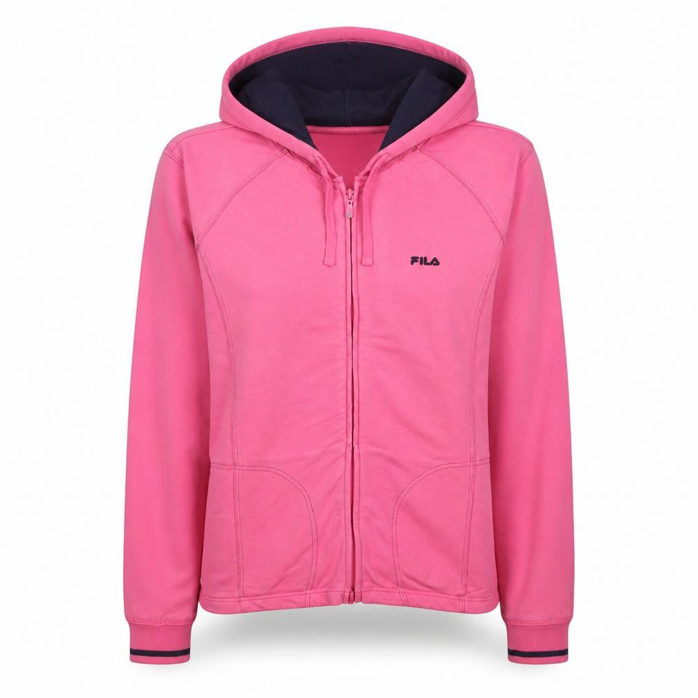 Fila Women's Pink Full Zip Hoodie Size 14 L
