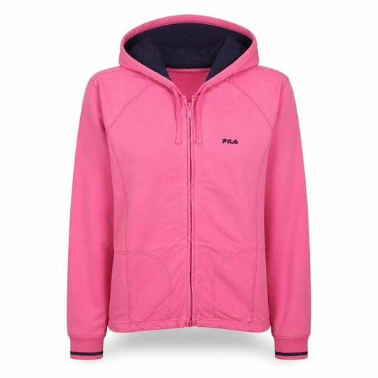 Fila Women's Pink Full Zip Hoodie Size 14 L