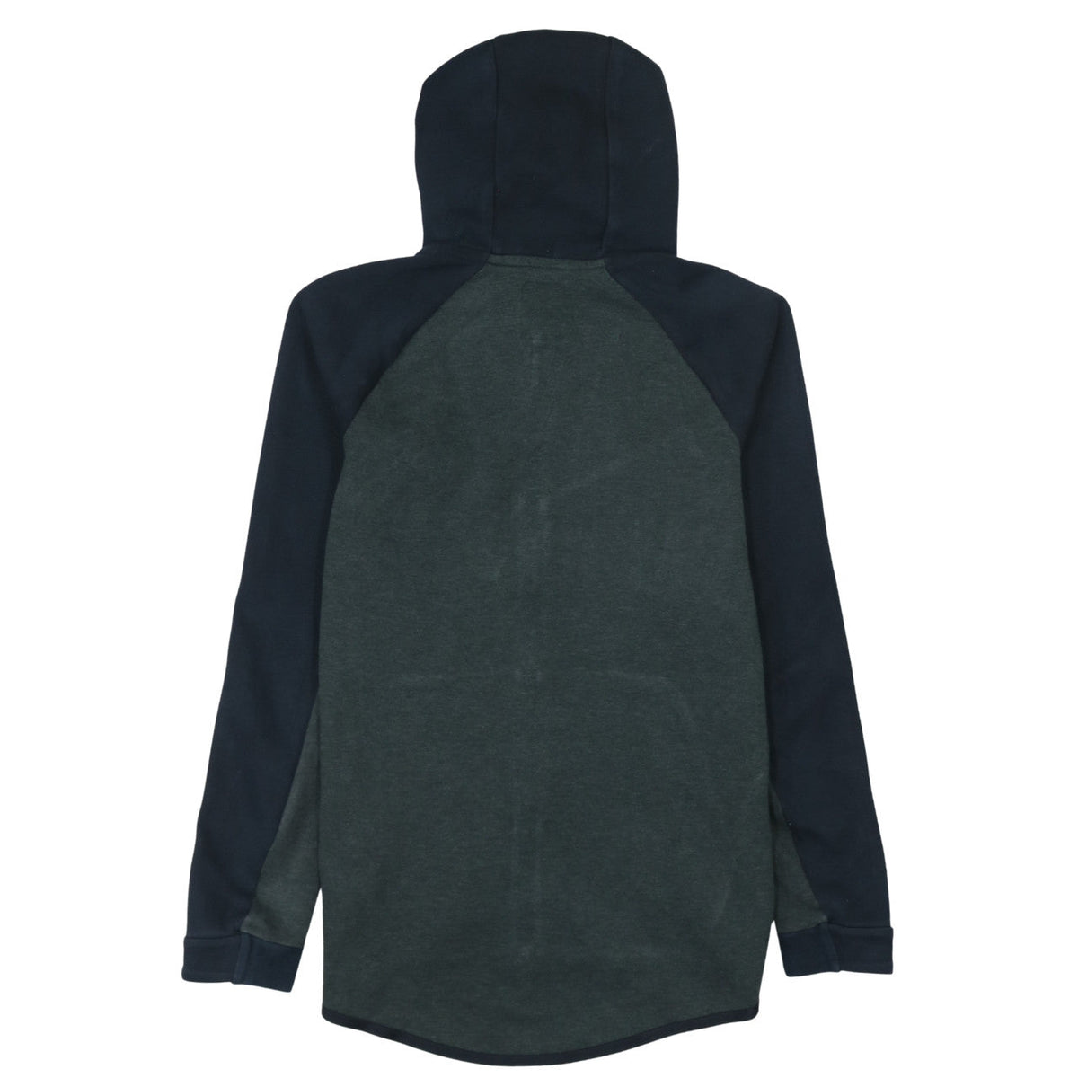Back view of Nike Men's Green Full Zip Hoodie, size S, Regular Fit