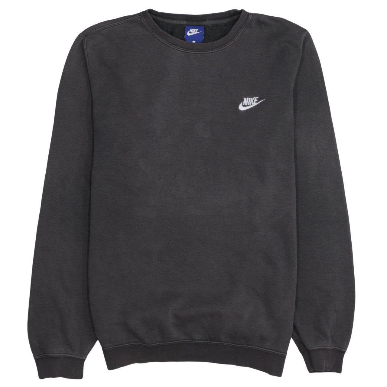 Nike Men's Grey Small Crew Neck Pullover Sweatshirt