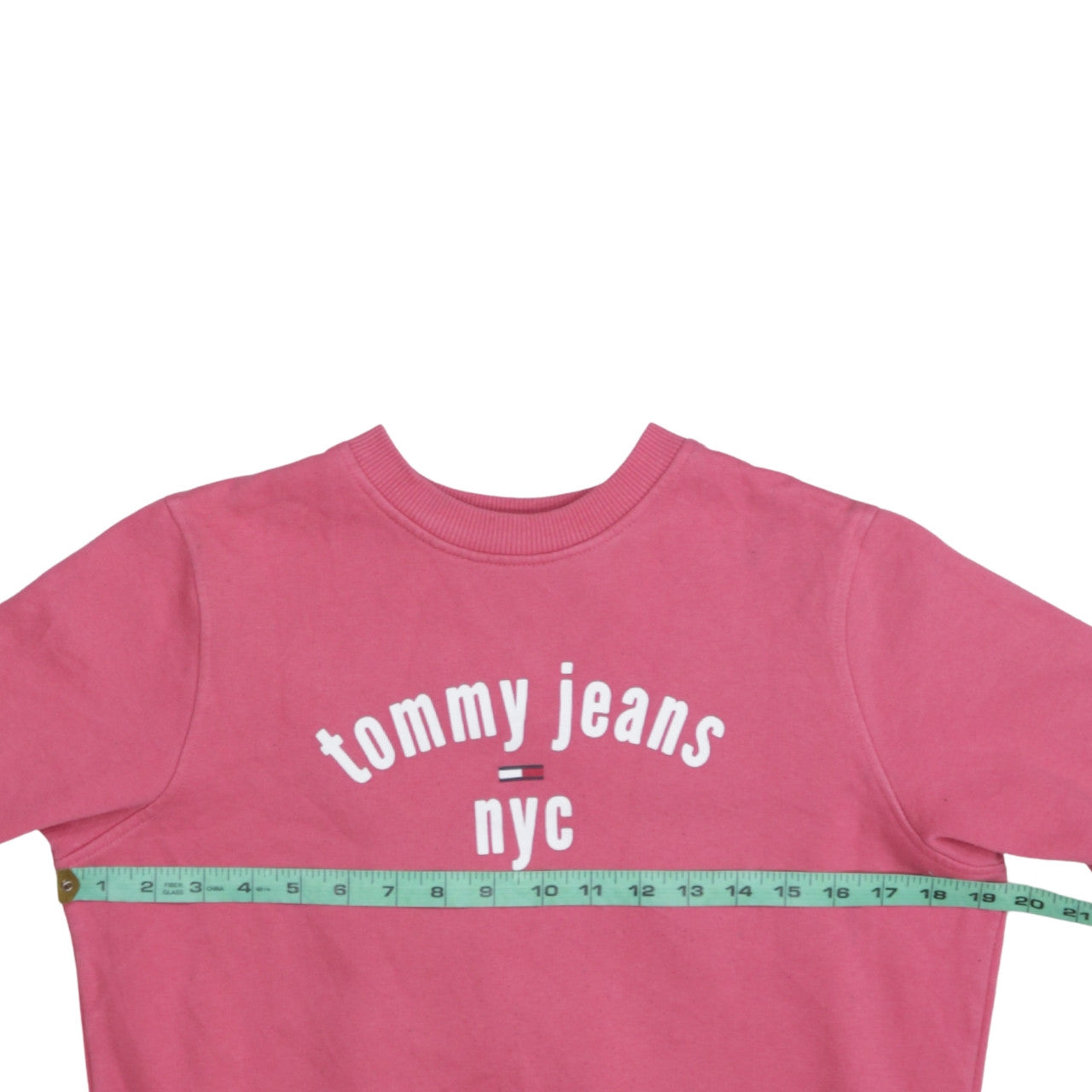 Tommy Jeans Women's Pink XS Pullover Sweatshirt NYC Logo