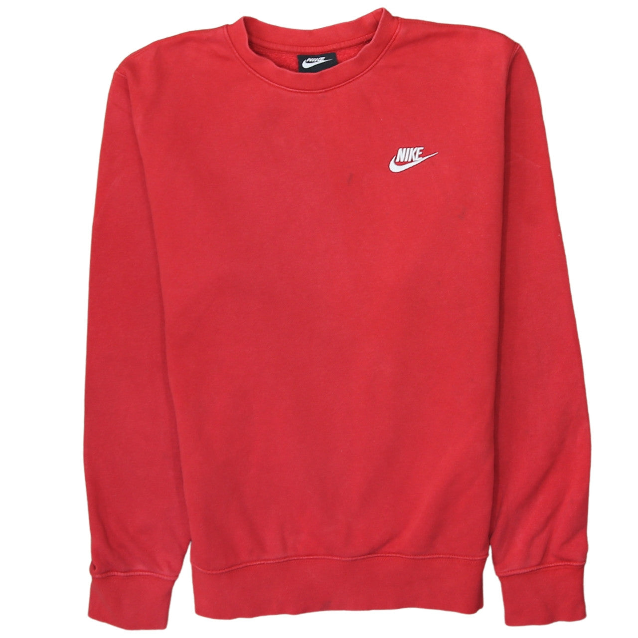 Nike Men's Red XS Pullover Crew Neck Fleece Sweatshirt