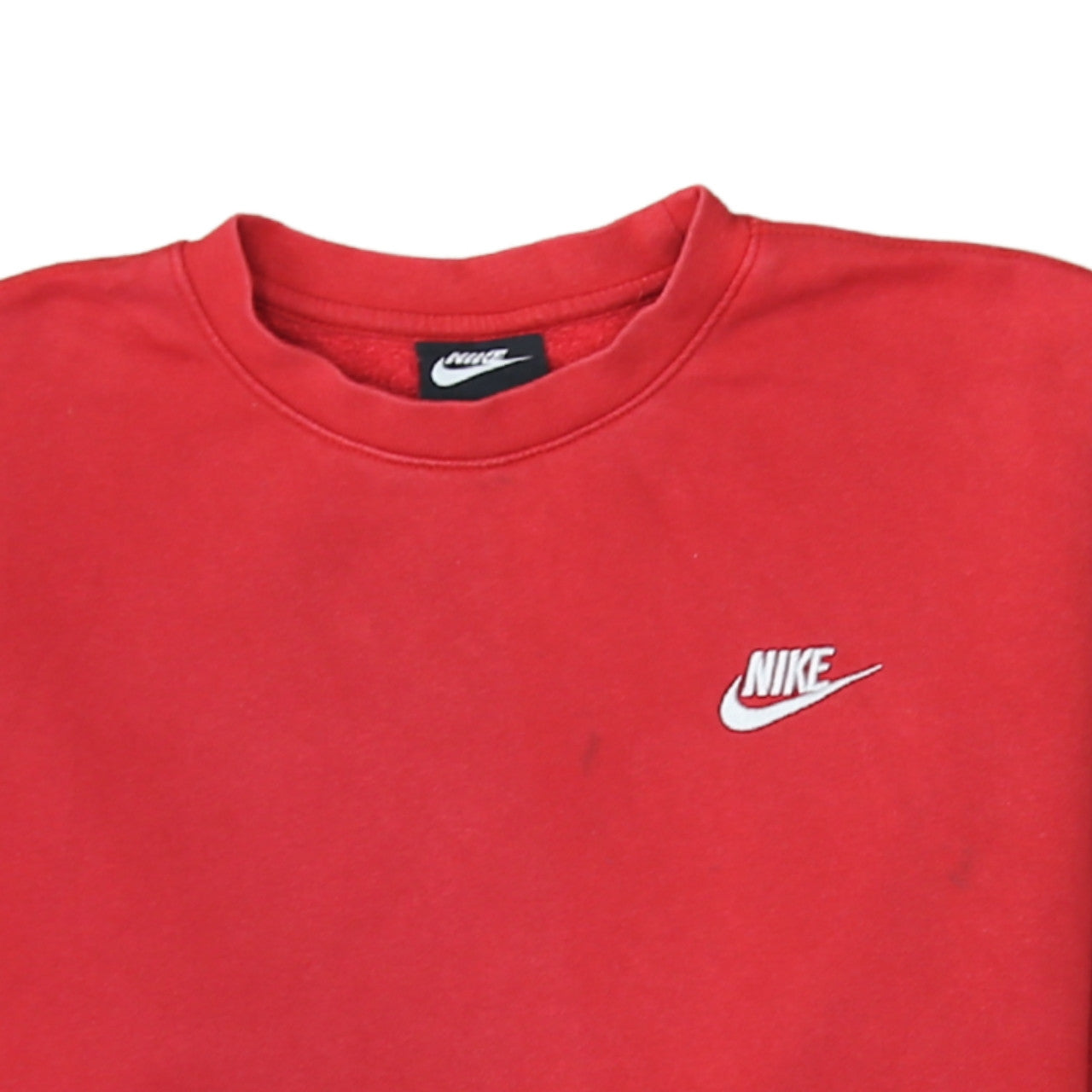 Nike Men's Red XS Pullover Crew Neck Fleece Sweatshirt
