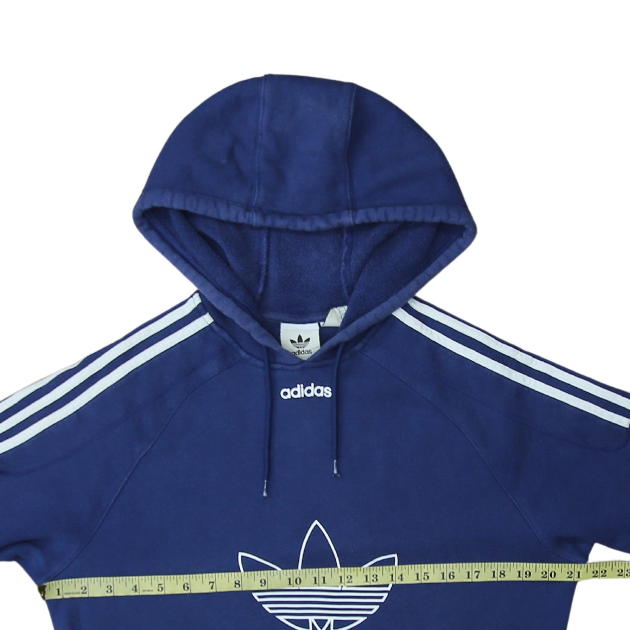 Adidas Men's Blue Pullover Hoodie Small Regular Fit Fleece Sportswear