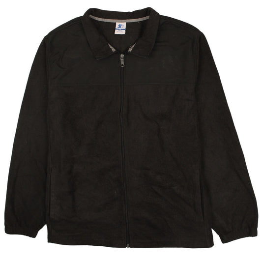 Starter Men's Black 2XL Full Zip Fleece Jacket
