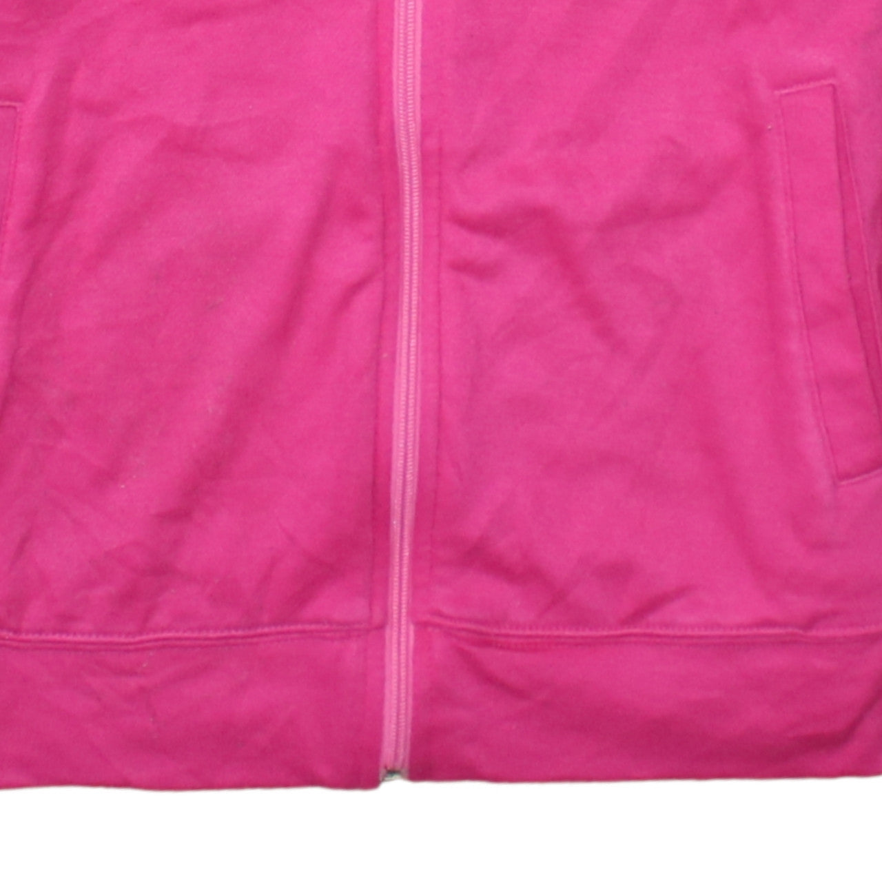Adidas Women’s Pink Full Zip Hoodie Size Small UK 8-10 Cotton Blend