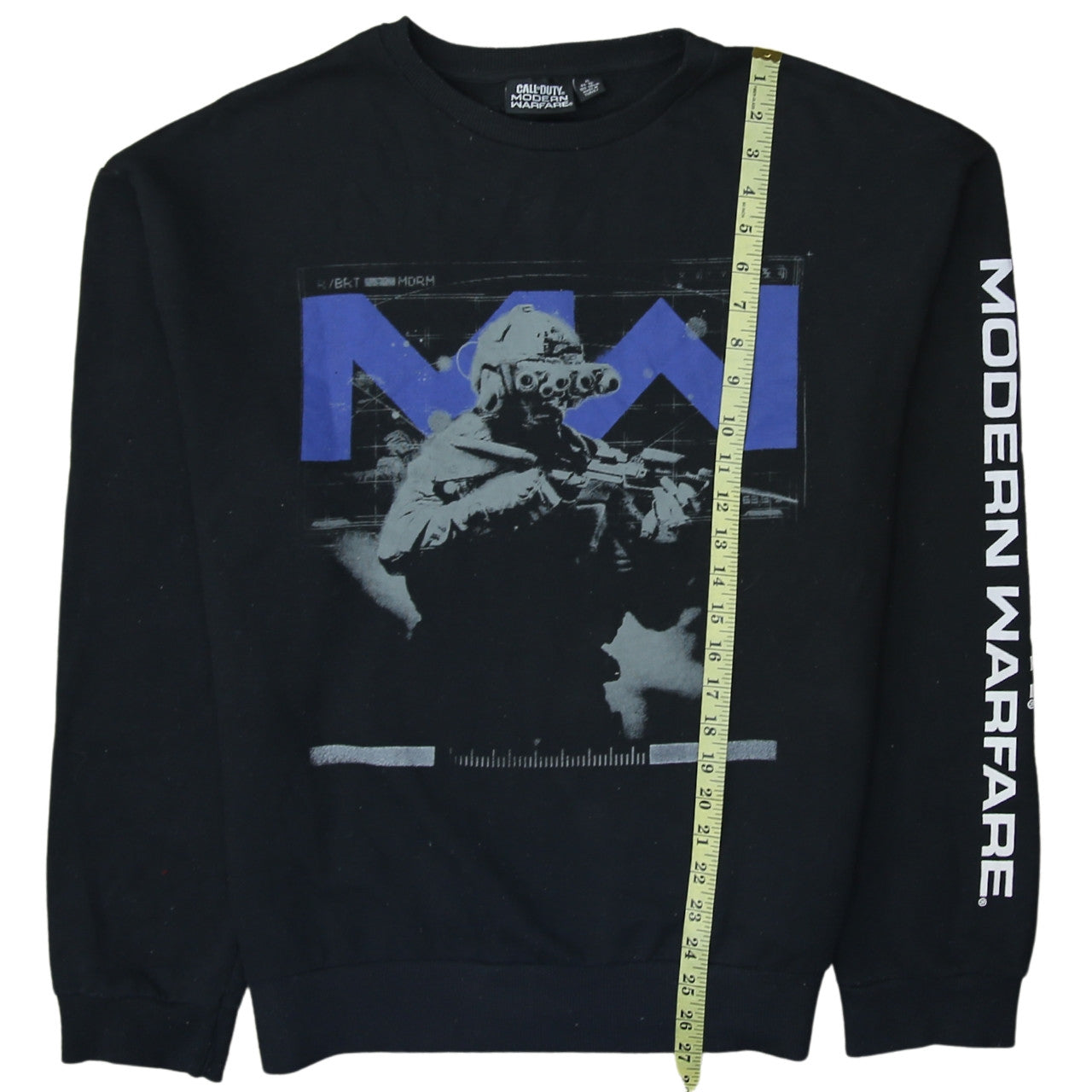 Primark Mens Black XL Call of Duty Modern Warfare Pullover Sweatshirt