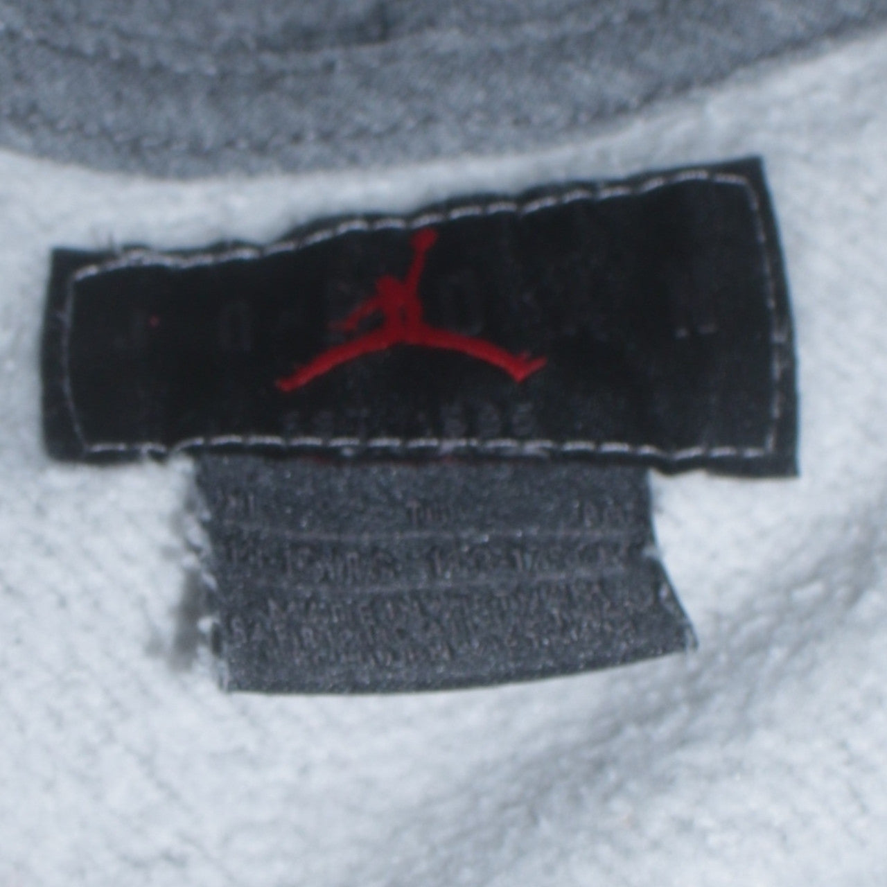 Jordan Boys Grey Pullover Hoodie Long Sleeve Athletic Sweatshirt Size M