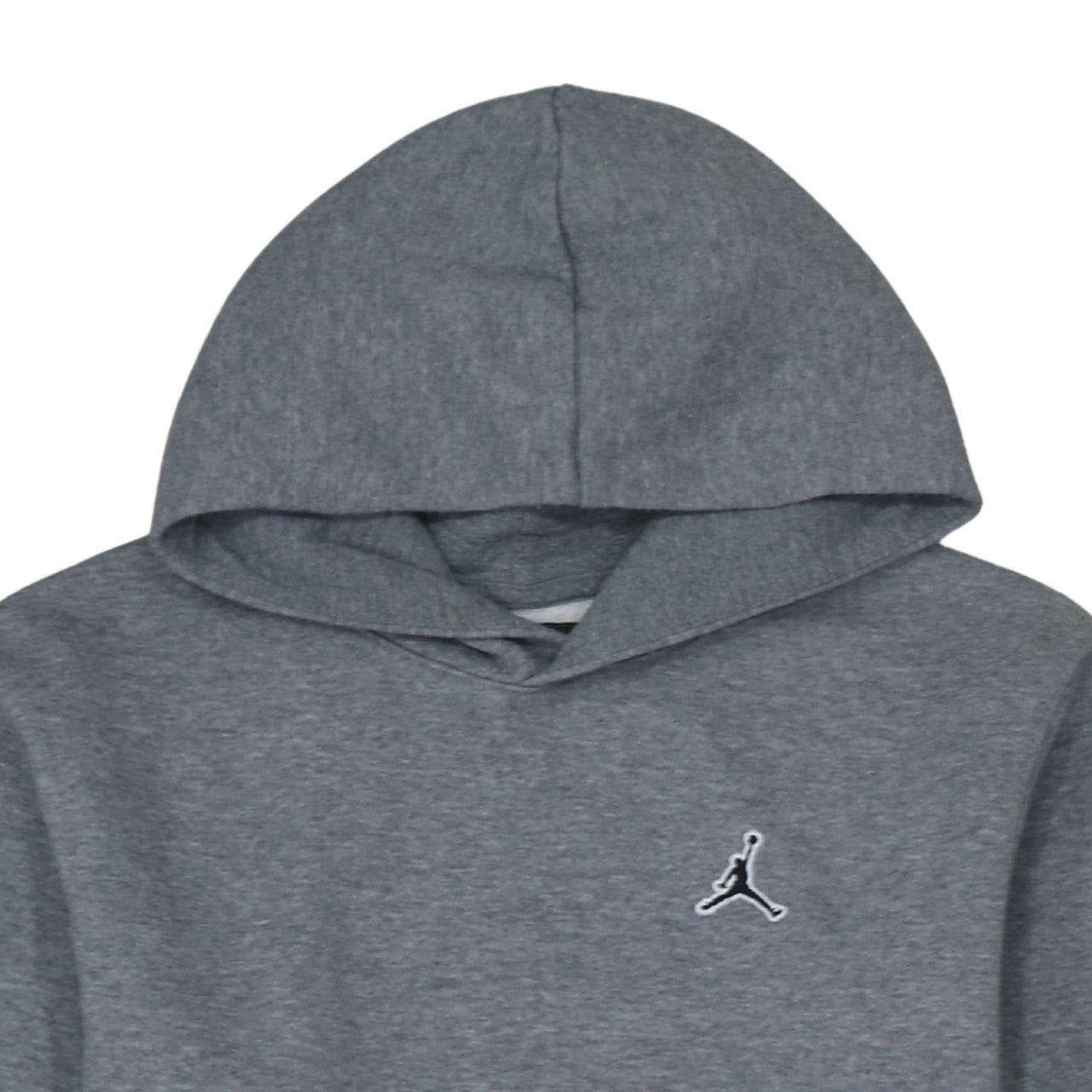 Jordan Boys Grey Pullover Hoodie Long Sleeve Athletic Sweatshirt Size M