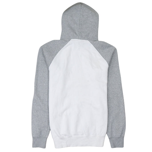 Champion Men's Grey White Pullover Hoodie Medium Logo Sports Cotton
