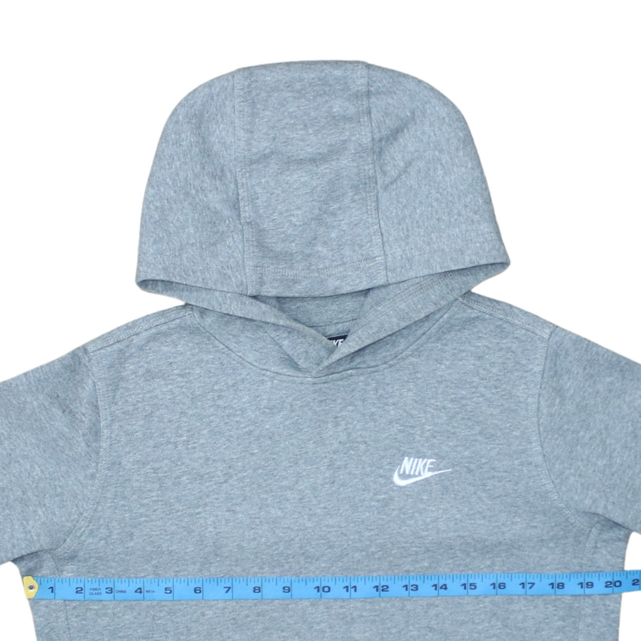 Nike Boys Grey XL Pullover Hoodie - Standard Fit Fleece Sweatshirt