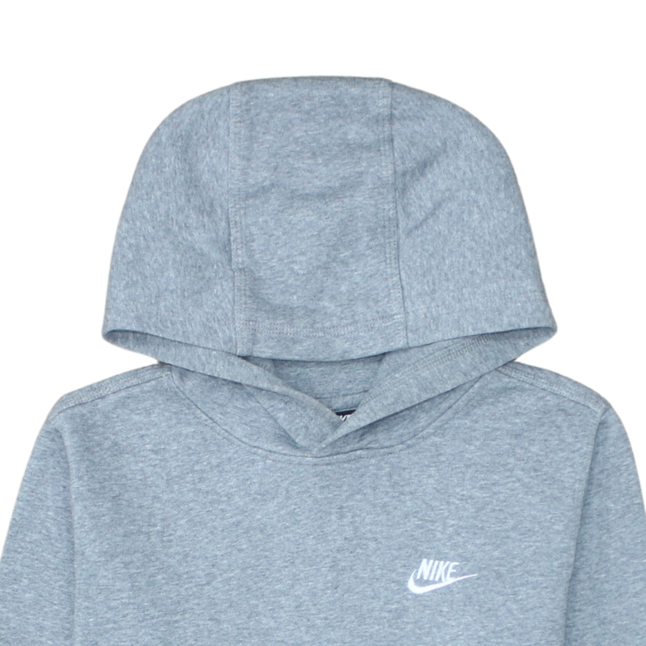 Nike Boys Grey XL Pullover Hoodie - Standard Fit Fleece Sweatshirt