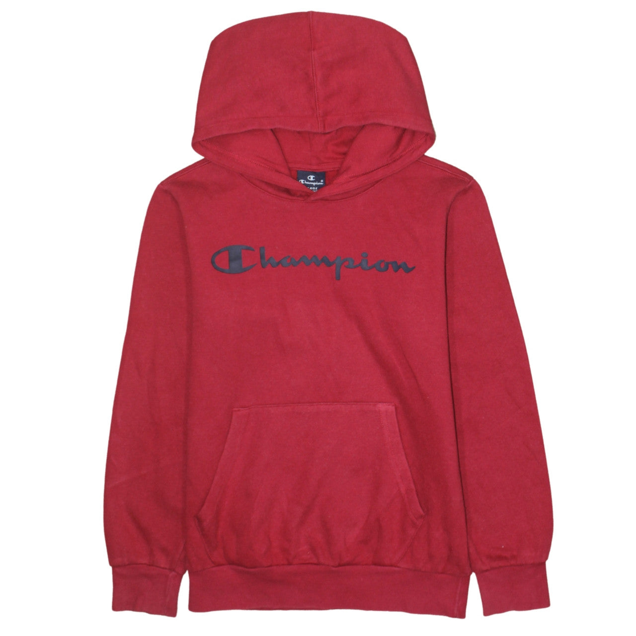 Champion Boys Red Pullover Hoodie Size Large 11-12 Years Logo Design