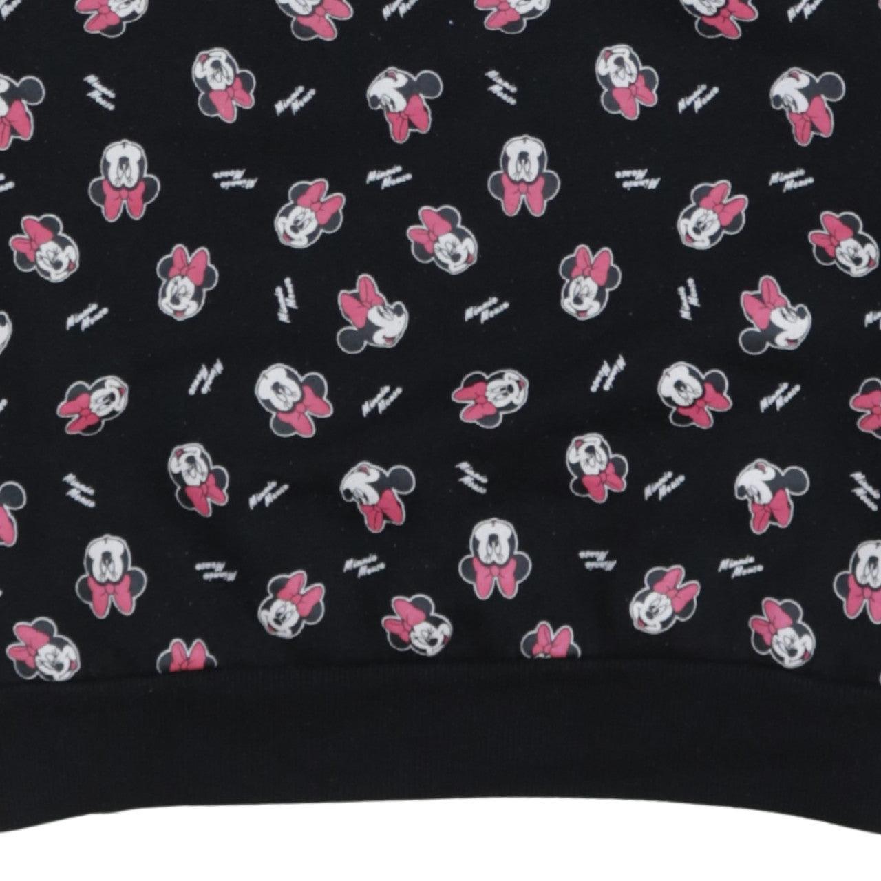 Disney Minnie Mouse Women's Black Crew Neck Pullover Sweatshirt M 12/14