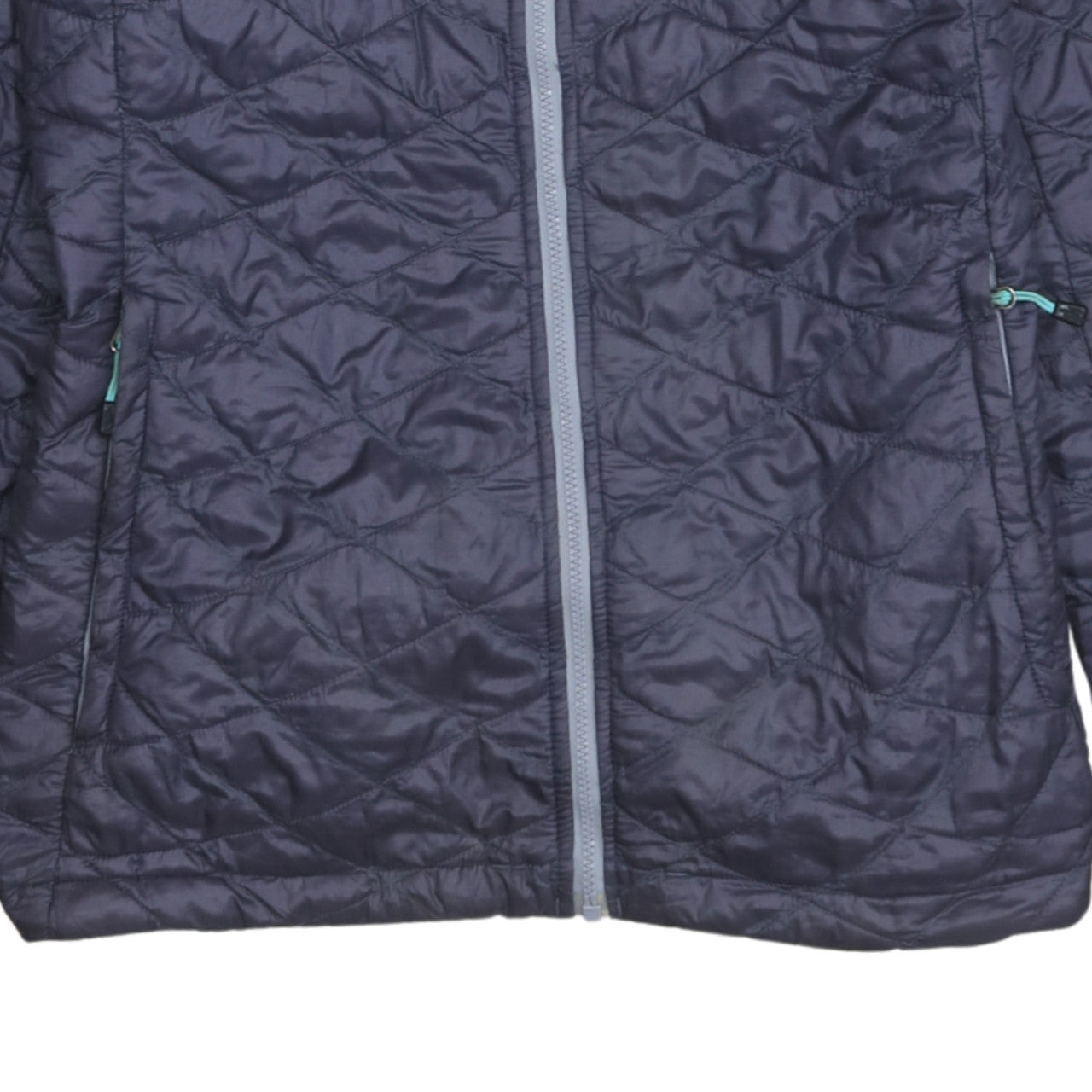 The North Face Unisex Blue Quilted Full Zip Jacket M