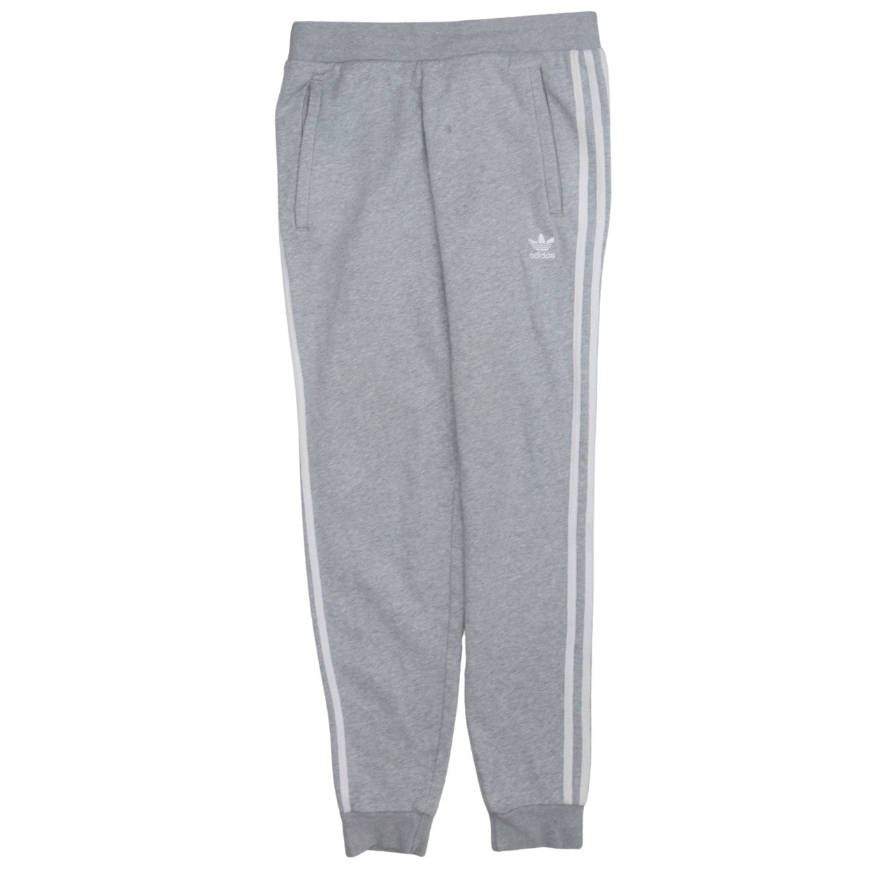 Adidas Men Grey Jogger Trousers M Regular Fit Casual Sports