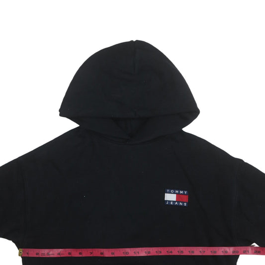Tommy Jeans Men's Black XS Pullover Hoodie with Logo