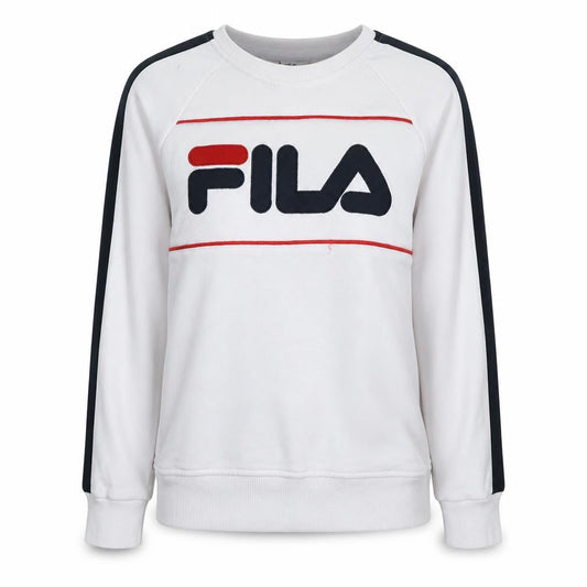 Fila Womens White Small Logo Pullover Sweatshirt