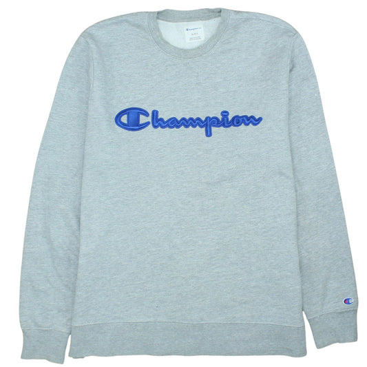 Champion Men's Grey XL Pullover Crew Neck Sweatshirt