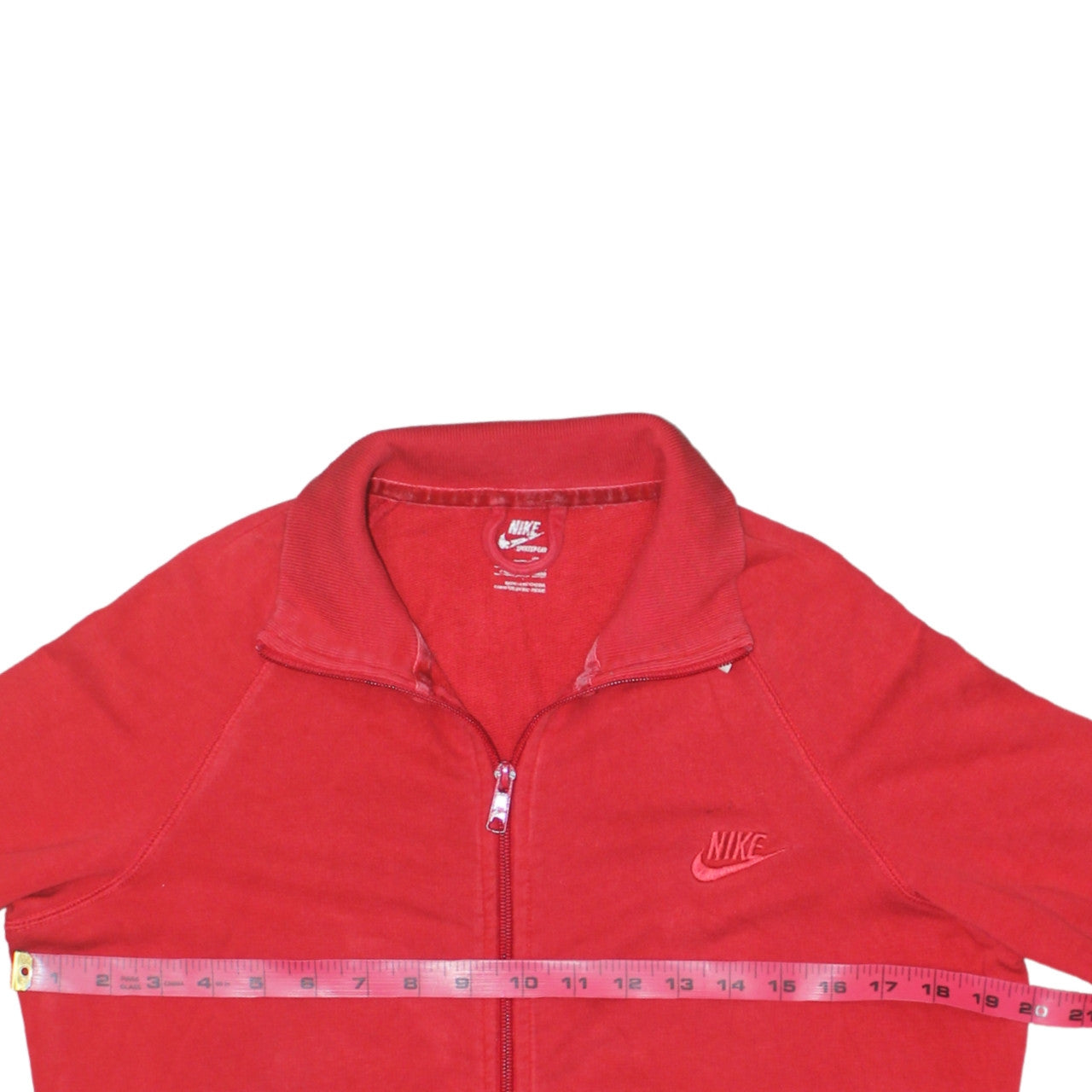 Nike Women's Red Track Jacket Size 18 Full Zip Sportswear