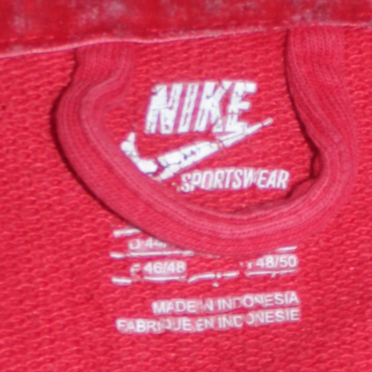Nike Women's Red Track Jacket Size 18 Full Zip Sportswear