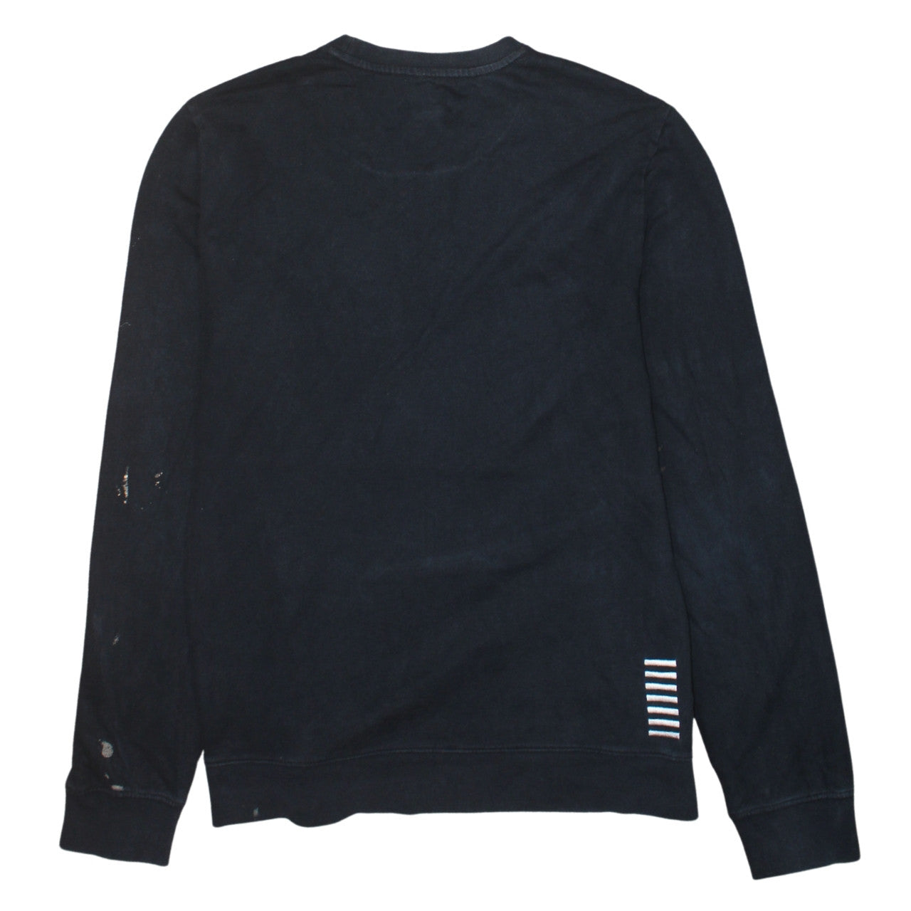 Emporio Armani EA7 Men's Black Cotton Pullover Sweatshirt L