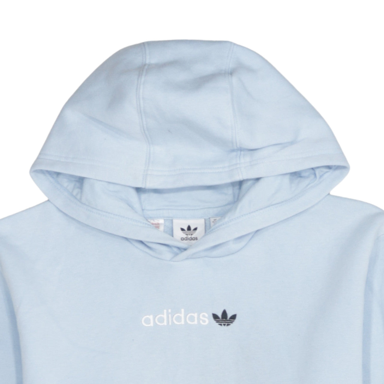 Adidas Girls Blue Pullover Hoodie XL 15-16 Years Logo Hooded Sweatshirt