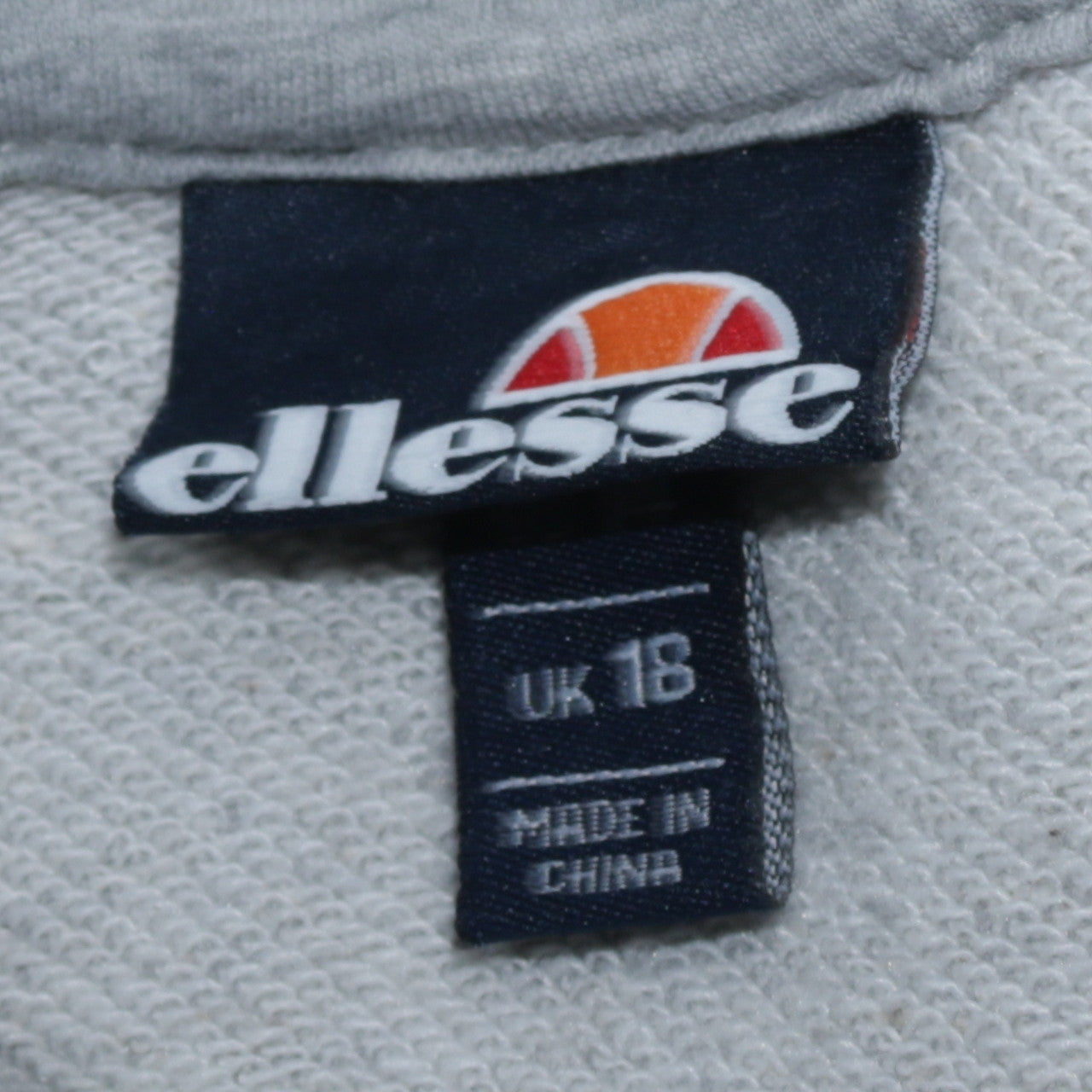 Ellesse Womens Grey Pullover Hoodie UK 18 Cotton Blend Casual