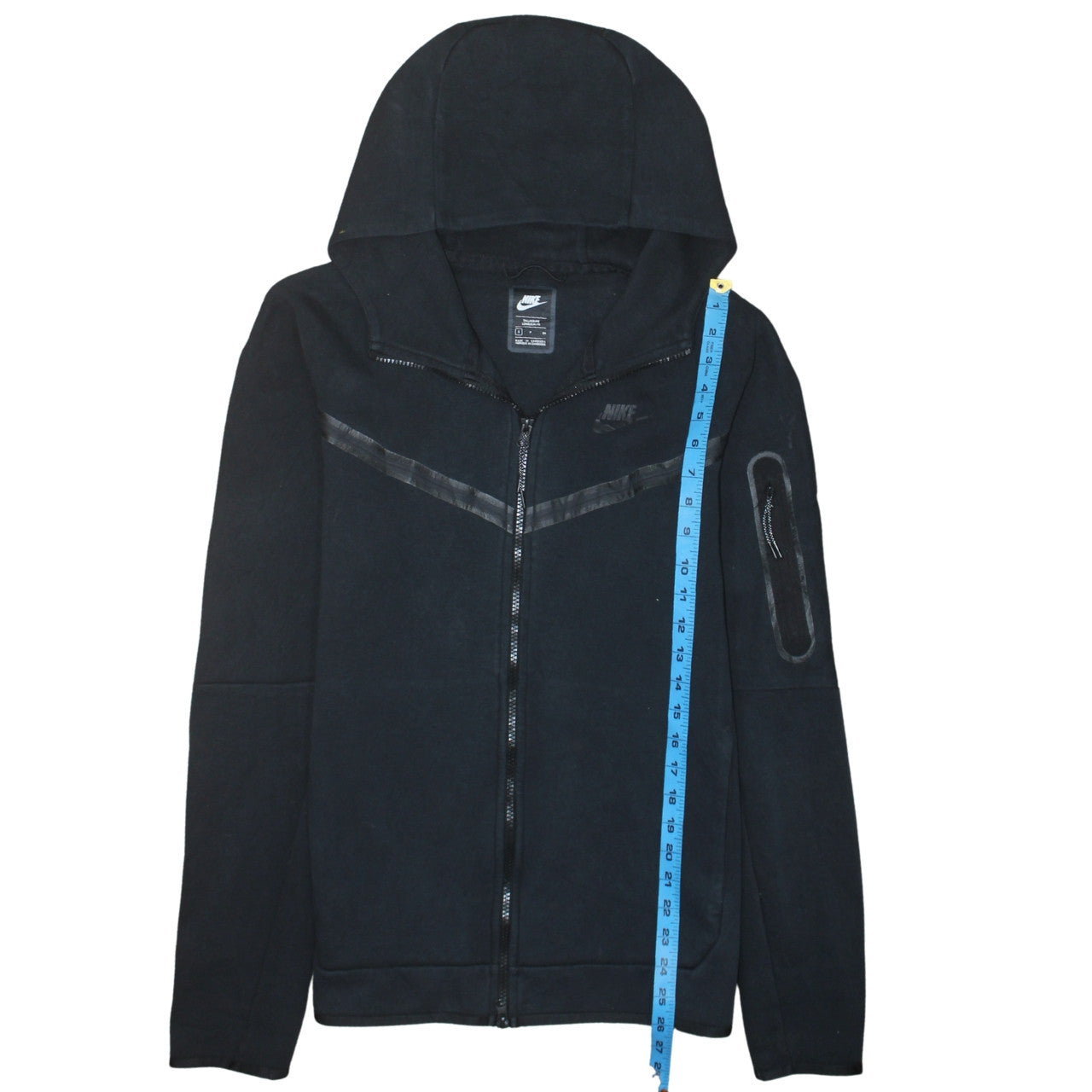 Nike Men's Black Full Zip Fleece Hoodie Small Tall