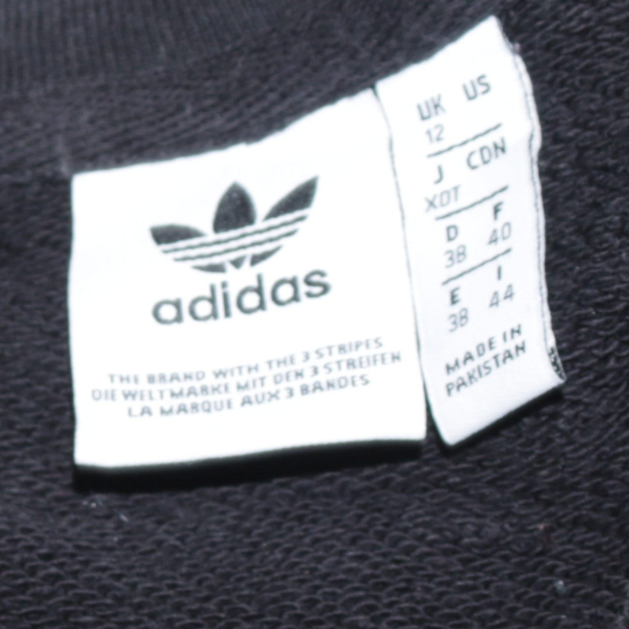 Adidas Womens Black Crew Neck Logo Sweatshirt Size 12