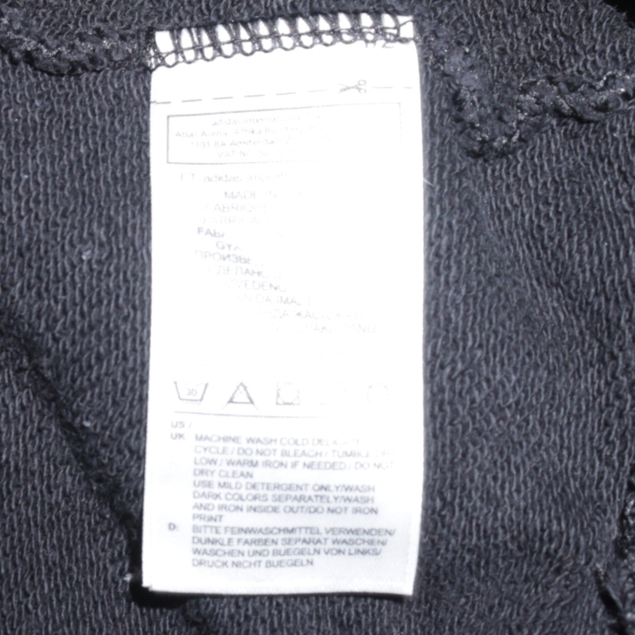 Adidas Womens Black Crew Neck Logo Sweatshirt Size 12
