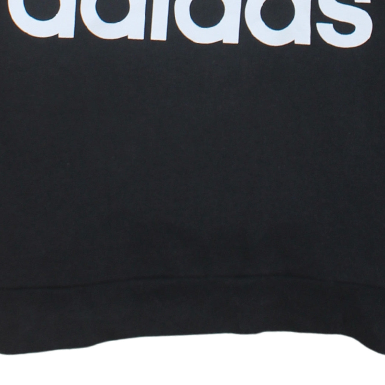 Adidas Womens Black Crew Neck Logo Sweatshirt Size 12