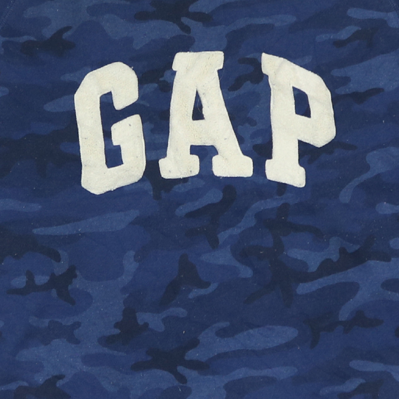 GAP Womens Blue Camouflage Pullover Sweatshirt Size S