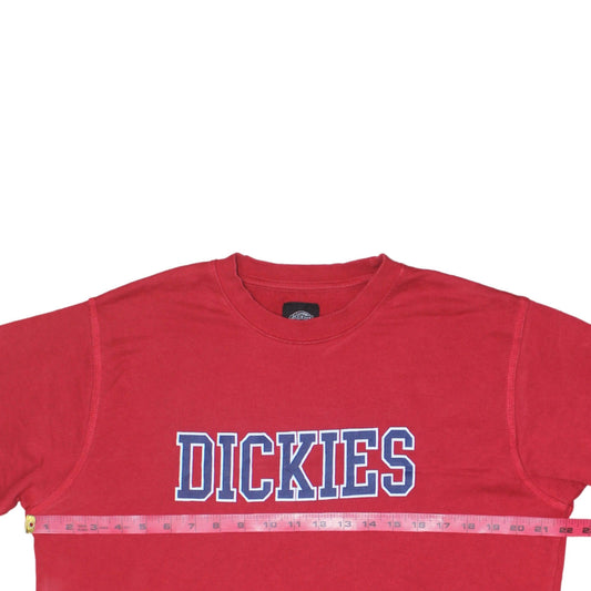 Dickies Boys Red XL Pullover Sweatshirt Logo Graphic Cotton Crew Neck