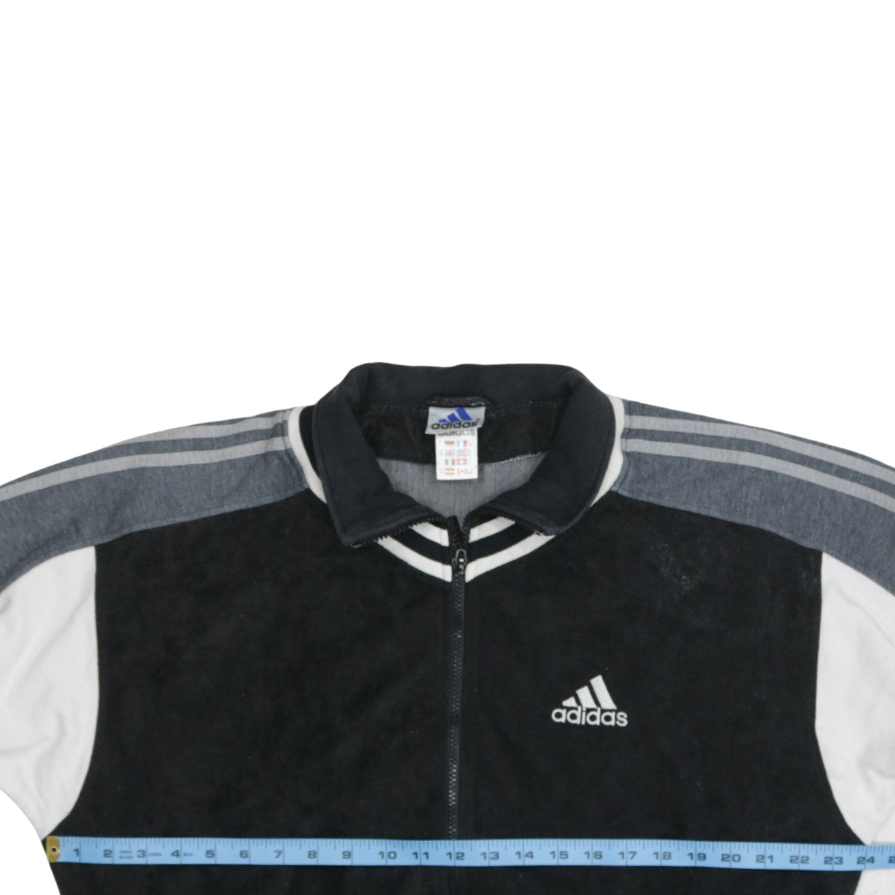 Adidas Men's Black Medium Track Jacket Full Zip Sportswear