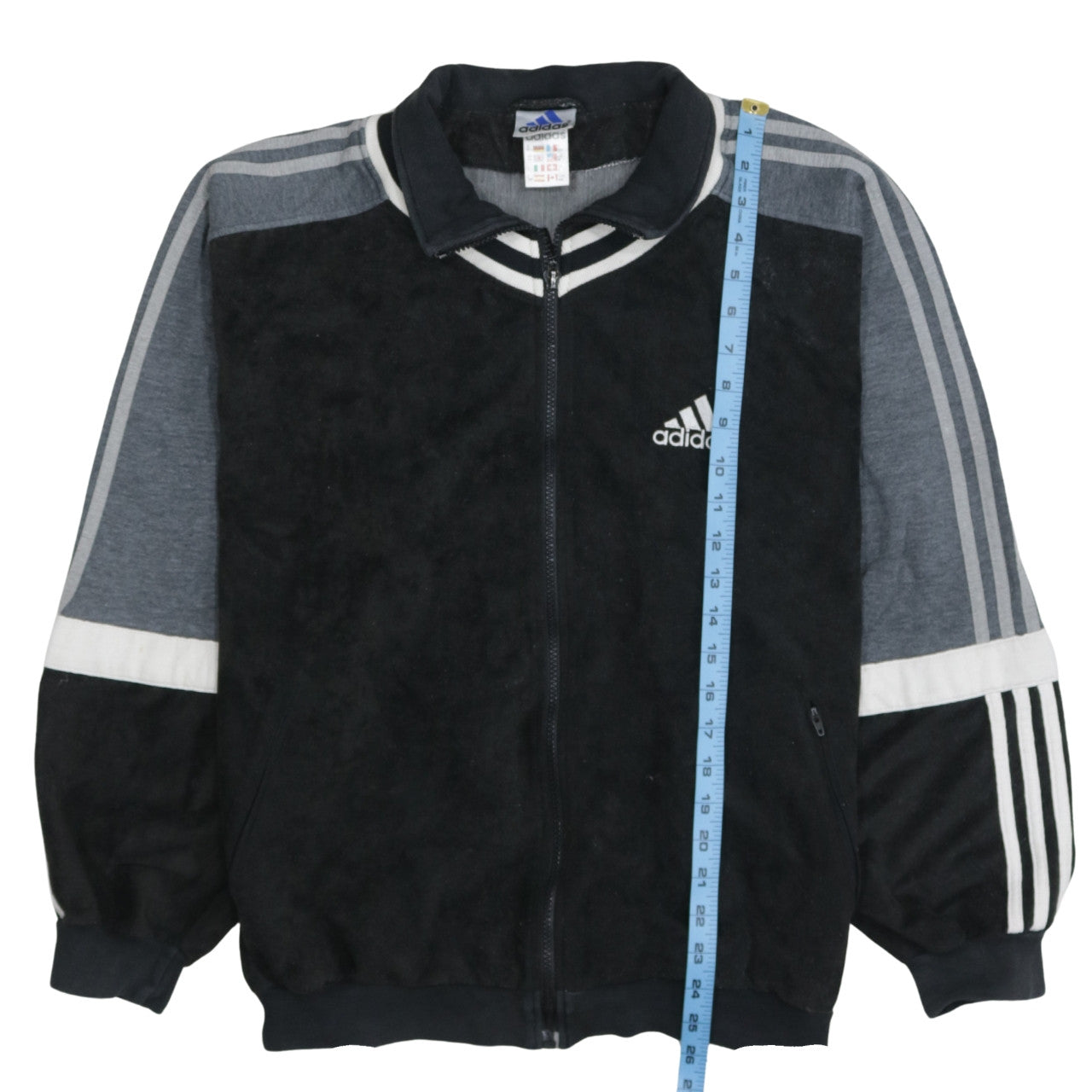 Adidas Men's Black Medium Track Jacket Full Zip Sportswear