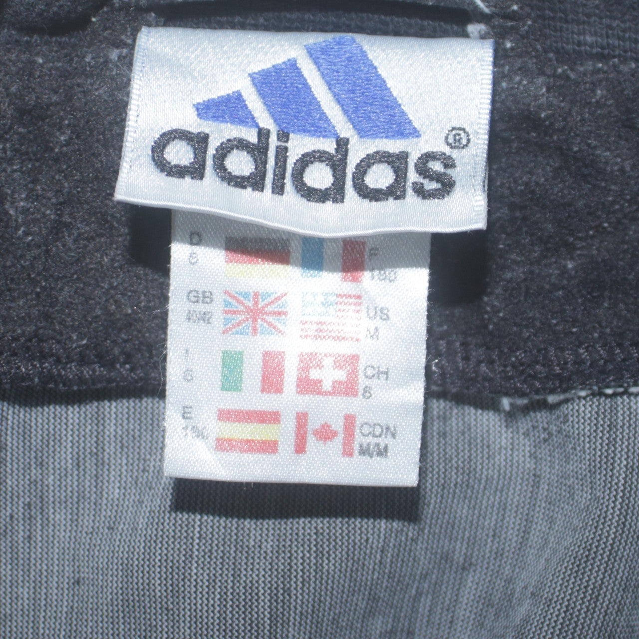 Adidas Men's Black Medium Track Jacket Full Zip Sportswear