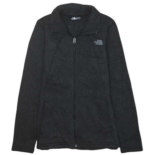 The North Face Womens Black Fleece Full Zip Jacket Size L Outdoor