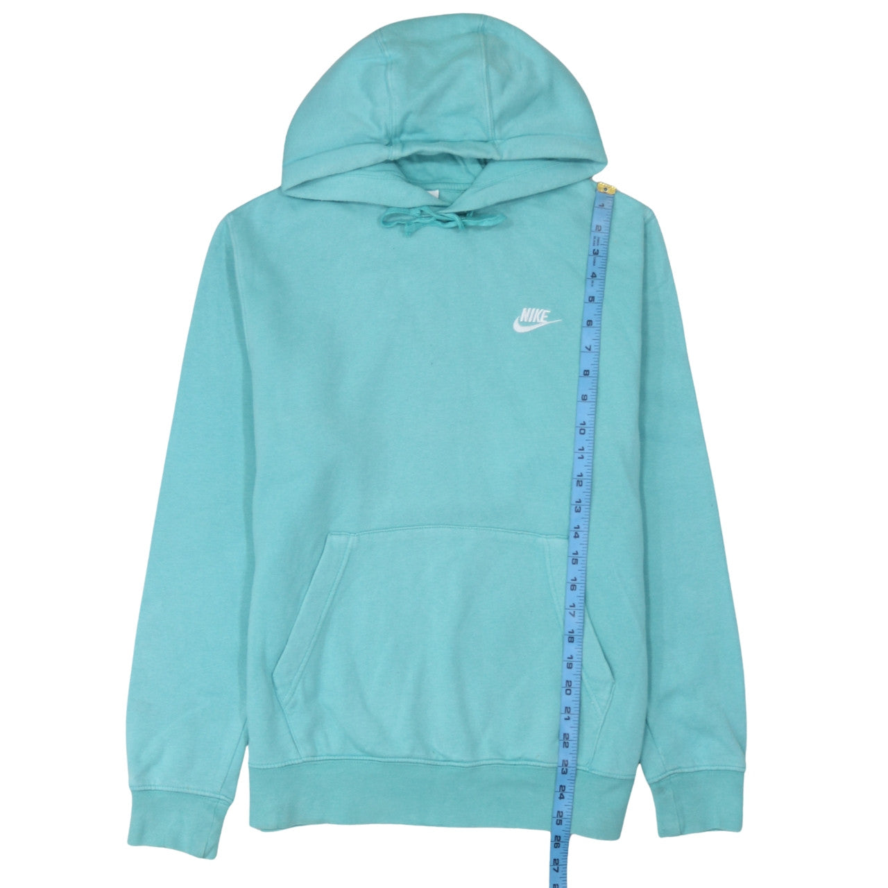 Nike Women’s Blue Pullover Hoodie M Cotton Blend Casual Style