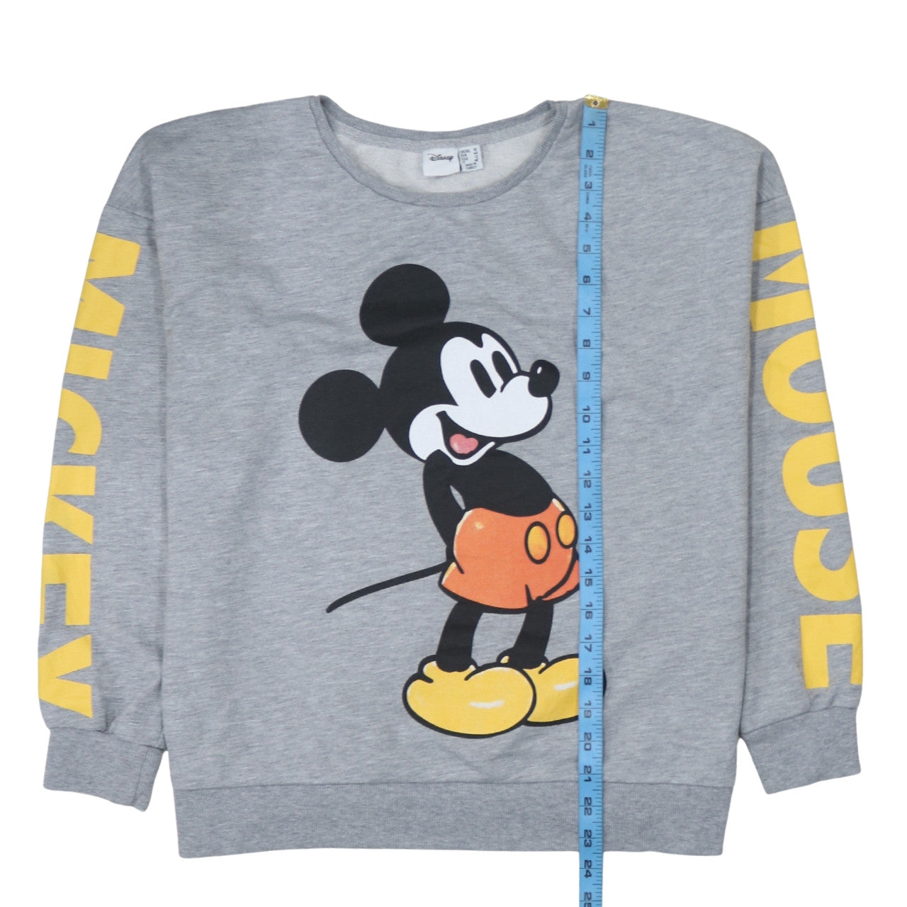Primark Disney Womens Grey Mickey Mouse Sweatshirt Size 16