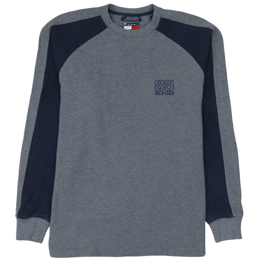 Tommy Hilfiger Men's Grey Crew Neck Pullover Sweatshirt Size S