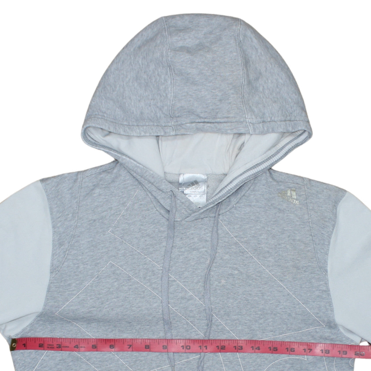 adidas Men's Grey Pullover Hoodie M Regular Fit Sportswear