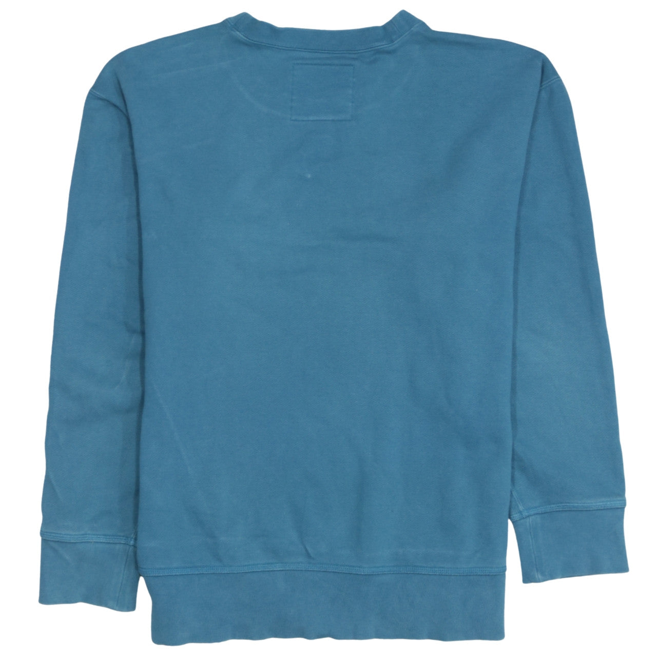 Adidas Men's Blue Crew Neck Pullover Logo Sweatshirt Size S